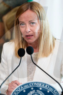 Prime Minister Giorgia Meloni Meets Federal Chancellor Of Austria, Christian Stocker