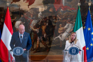 Prime Minister Giorgia Meloni Meets Federal Chancellor Of Austria, Christian Stocker