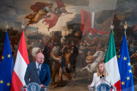 Prime Minister Giorgia Meloni Meets Federal Chancellor Of Austria, Christian Stocker