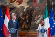 Prime Minister Giorgia Meloni Meets Federal Chancellor Of Austria, Christian Stocker
