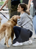 Natalie Portman and Lena Dunham on the film set of ''Good Sex'', New York
