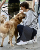 Natalie Portman and Lena Dunham on the film set of ''Good Sex'', New York