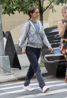 Natalie Portman and Lena Dunham on the film set of ''Good Sex'', New York