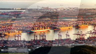 Qingdao Port Container Transportation
