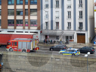 Emergency Response With Fire Engine And Police Car In Munich