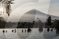 Hot Springs At The Foot Of Mount Papandayan Garut West Java Indonesia