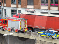 Emergency Response With Fire Engine And Police Car In Munich