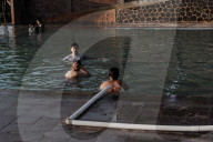 Hot Springs At The Foot Of Mount Papandayan Garut West Java Indonesia