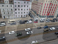 Rush Hour Traffic Congestion In Munich