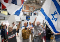 Campaign launch event & vigil to Bring Avinatan & Alon home at Waterloo Station, London, UK.
