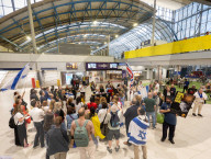 Campaign launch event & vigil to Bring Avinatan & Alon home at Waterloo Station, London, UK.