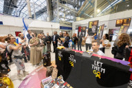 Campaign launch event & vigil to Bring Avinatan & Alon home at Waterloo Station, London, UK.