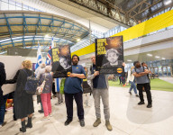 Campaign launch event & vigil to Bring Avinatan & Alon home at Waterloo Station, London, UK.