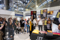 Campaign launch event & vigil to Bring Avinatan & Alon home at Waterloo Station, London, UK.
