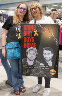 Campaign launch event & vigil to Bring Avinatan & Alon home at Waterloo Station, London, UK.