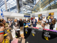 Campaign launch event & vigil to Bring Avinatan & Alon home at Waterloo Station, London, UK.