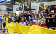 Campaign launch event & vigil to Bring Avinatan & Alon home at Waterloo Station, London, UK.
