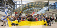Campaign launch event & vigil to Bring Avinatan & Alon home at Waterloo Station, London, UK.