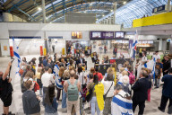 Campaign launch event & vigil to Bring Avinatan & Alon home at Waterloo Station, London, UK.