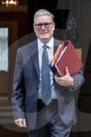 Starmer Departs Downing Street For PMQs