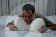 Pillow specially designed for stomach sleepers