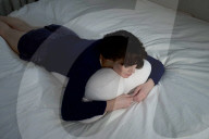 Pillow specially designed for stomach sleepers