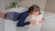 Pillow specially designed for stomach sleepers