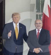 Prime Minister of Bahrain Meets Trump at White House
