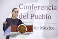 Mexico’s President Claudia Sheinbaum Holds Briefing Conference