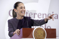 Mexico’s President Claudia Sheinbaum Holds Briefing Conference