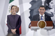 Mexico’s President Claudia Sheinbaum Holds Briefing Conference