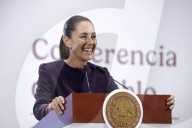 Mexico’s President Claudia Sheinbaum Holds Briefing Conference