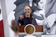 Mexico’s President Claudia Sheinbaum Holds Briefing Conference