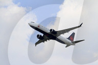 Airplanes Depart From Toronto Pearson International Airport In Mississauga, Ontario, On July 16, 2025.