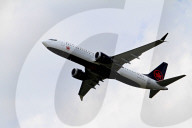 Airplanes Depart From Toronto Pearson International Airport In Mississauga, Ontario, On July 16, 2025.
