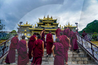 The Buddhist Monastery In Nepal