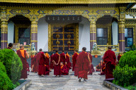 The Buddhist Monastery In Nepal