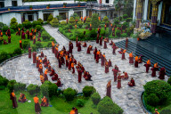 The Buddhist Monastery In Nepal