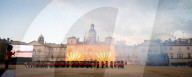 The Household Division presents 'Heros'. British Army's 'Military Musical Spectacular' a summer celebration at Horseguards Parade, London, UK.