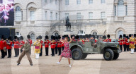 The Household Division presents 'Heros'. British Army's 'Military Musical Spectacular' a summer celebration at Horseguards Parade, London, UK.