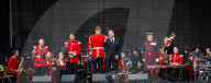 The Household Division presents 'Heros'. British Army's 'Military Musical Spectacular' a summer celebration at Horseguards Parade, London, UK.