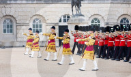 The Household Division presents 'Heros'. British Army's 'Military Musical Spectacular' a summer celebration at Horseguards Parade, London, UK.