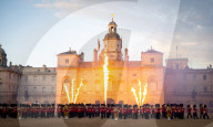 The Household Division presents 'Heros'. British Army's 'Military Musical Spectacular' a summer celebration at Horseguards Parade, London, UK.