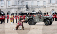 The Household Division presents 'Heros'. British Army's 'Military Musical Spectacular' a summer celebration at Horseguards Parade, London, UK.