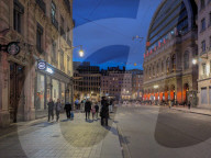 Evening Scene At Opera National De Lyon