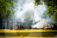 Special Military celebrations in London for Her Majesty The Queen's Birthday in Green Park, London, UK.