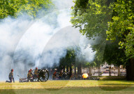 Special Military celebrations in London for Her Majesty The Queen's Birthday in Green Park, London, UK.