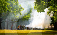 Special Military celebrations in London for Her Majesty The Queen's Birthday in Green Park, London, UK.