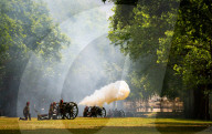 Special Military celebrations in London for Her Majesty The Queen's Birthday in Green Park, London, UK.