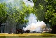 Special Military celebrations in London for Her Majesty The Queen's Birthday in Green Park, London, UK.